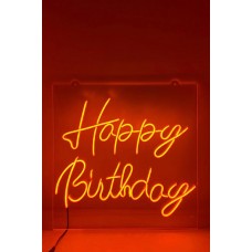 Neon Happy Birthday Led Aydınlatma Tabela